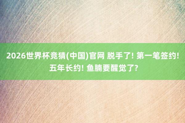 2026世界杯竞猜(中国)官网 脱手了! 第一笔签约! 五年长约! 鱼腩要醒觉了?